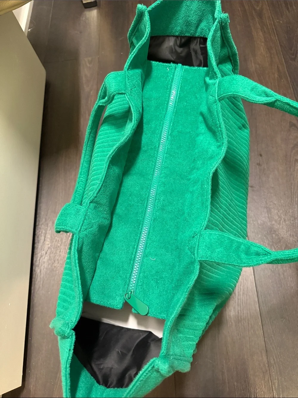 Target Terrycloth Green Tote Bag